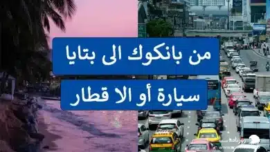من بانكوك الى بتايا سيارة والا قطار ؟