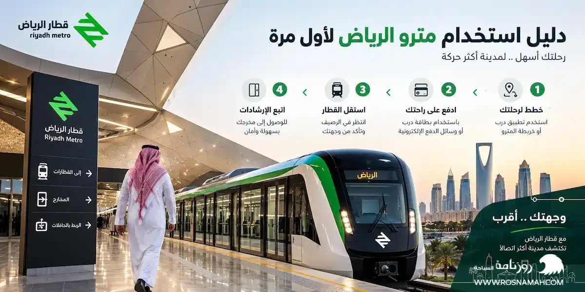 دليل استخدام مترو الرياض لأول مرة