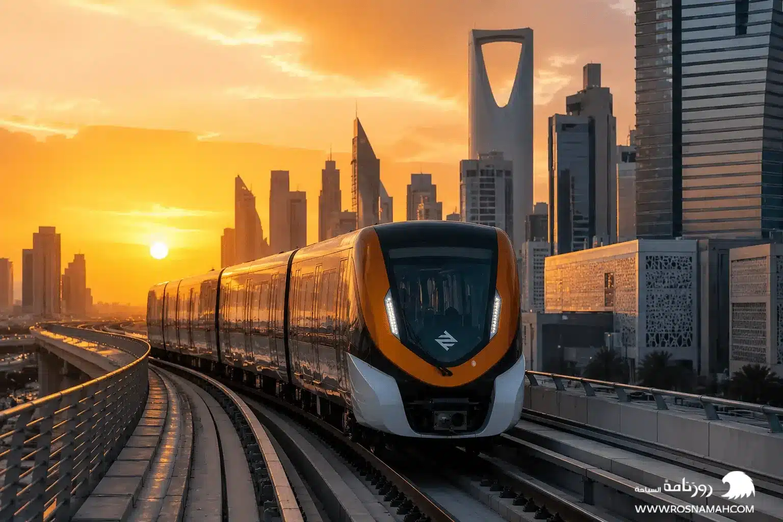 ما هو خط سير مترو الرياض البرتقالي؟